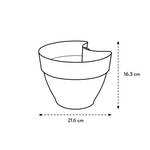 vibia campana pot gouttière 22cm blanc soie